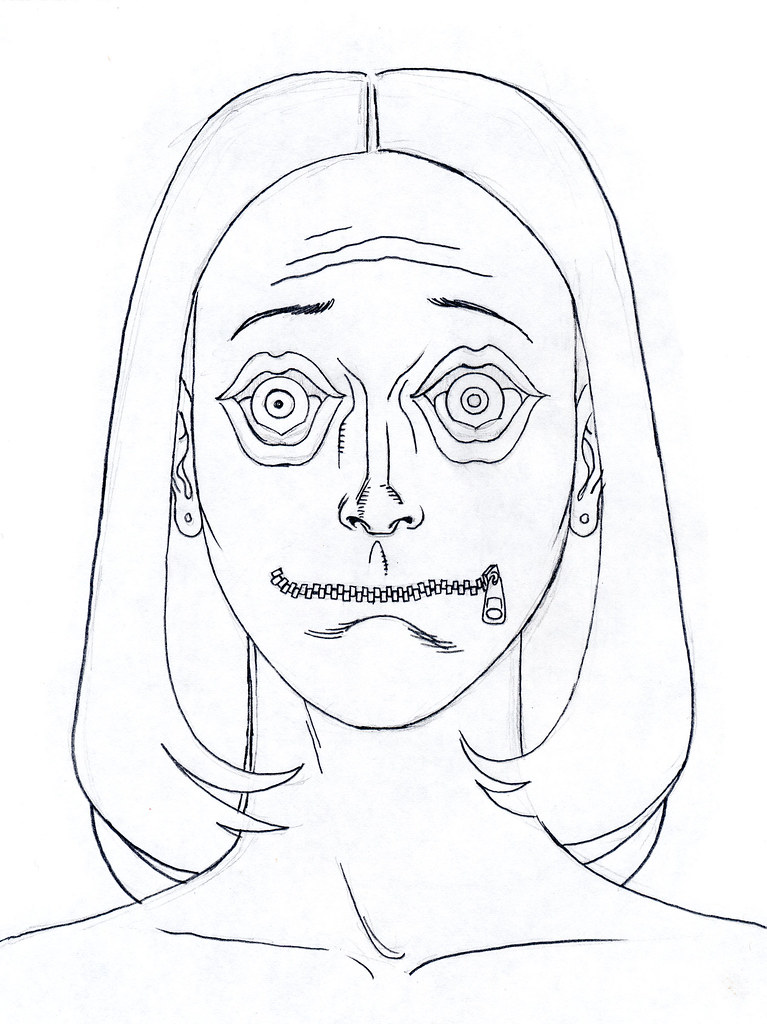 ZIPPER MOUTH EYEBALL LIPS 1993 Zipper mouth, eyeball screa… Flickr