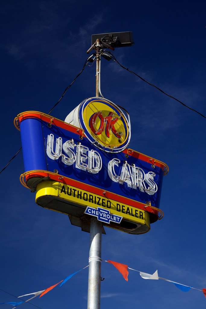 OK Used car neon sign in Colusa, California David Brossard Flickr