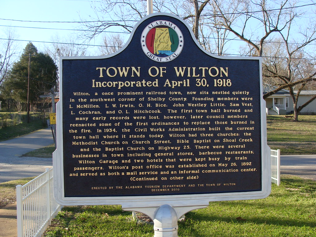 Historic Marker Side One. Wilton, Al. Lamar Flickr