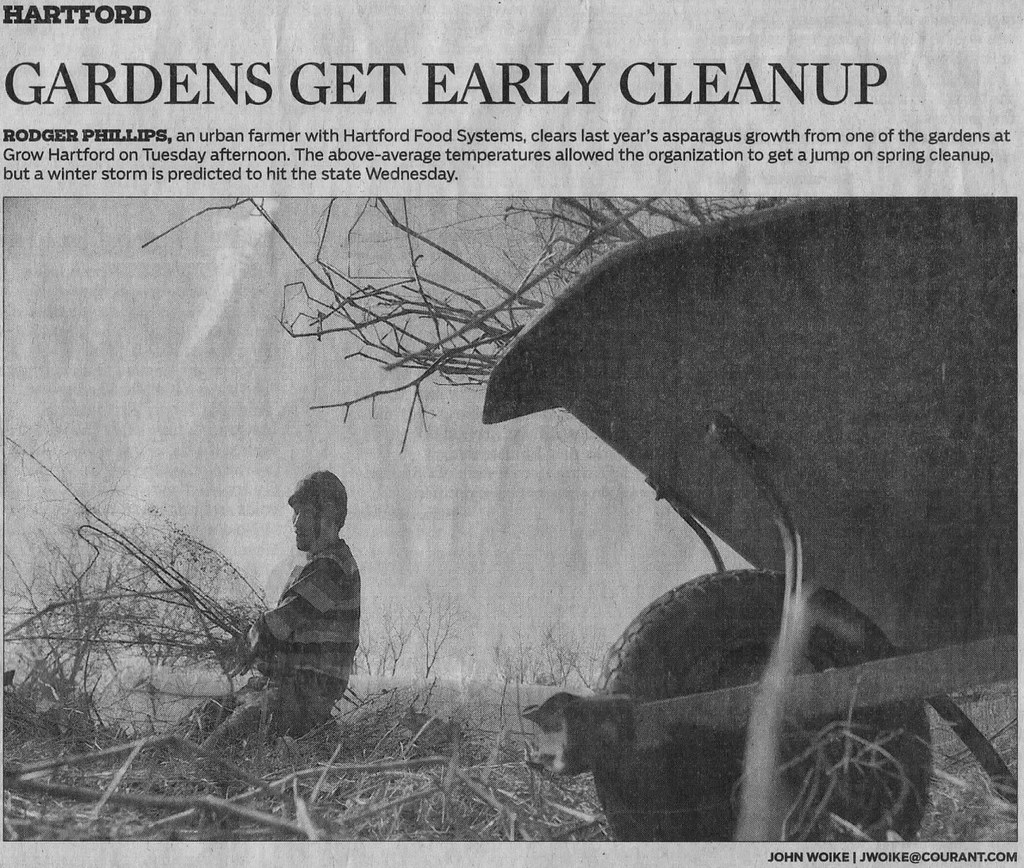 Gardens Get Early Cleanup "Rodger Phillips, an urban farme… Flickr