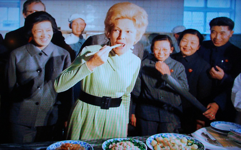 Pat Nixon in China 1972 Pat Nixon Sampling Food Videos s… Flickr