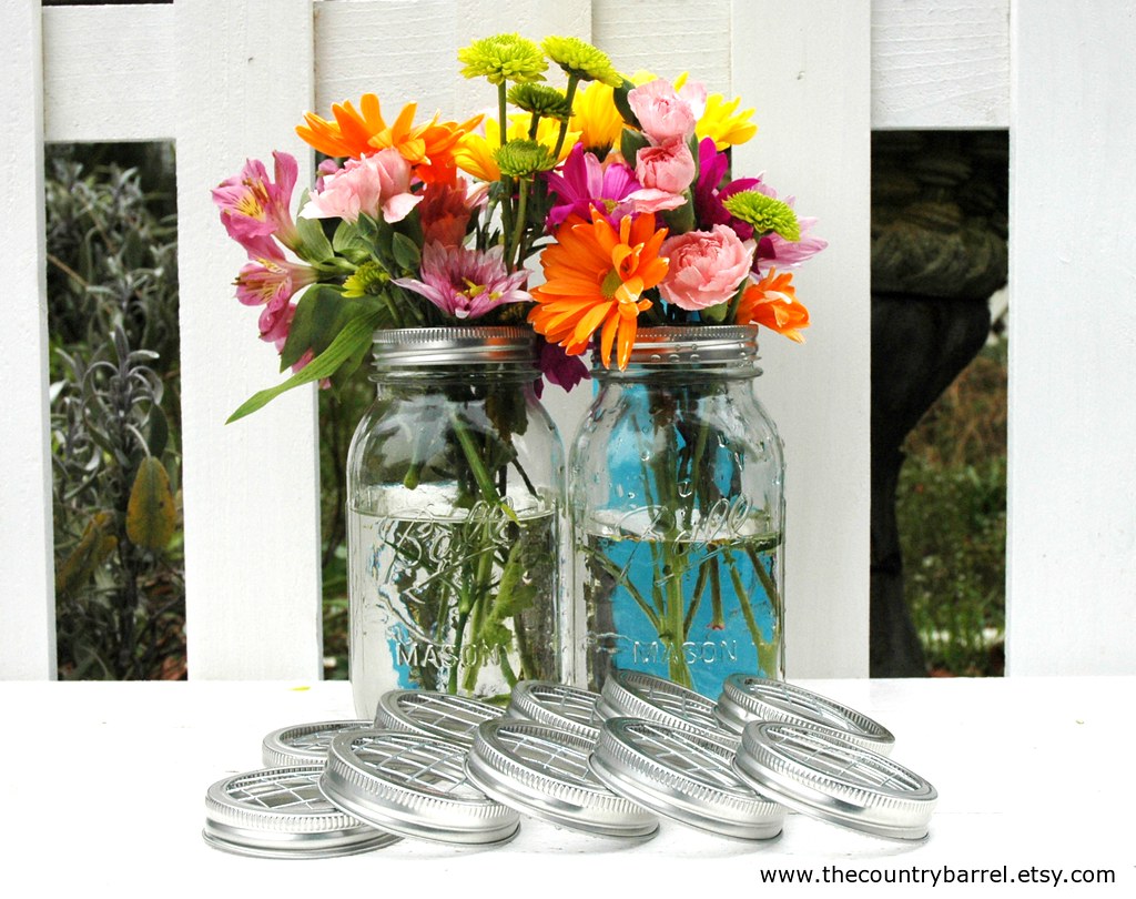 Mason Jar Flower Frog Lids Mason Jar Flower Frog Lids Flickr