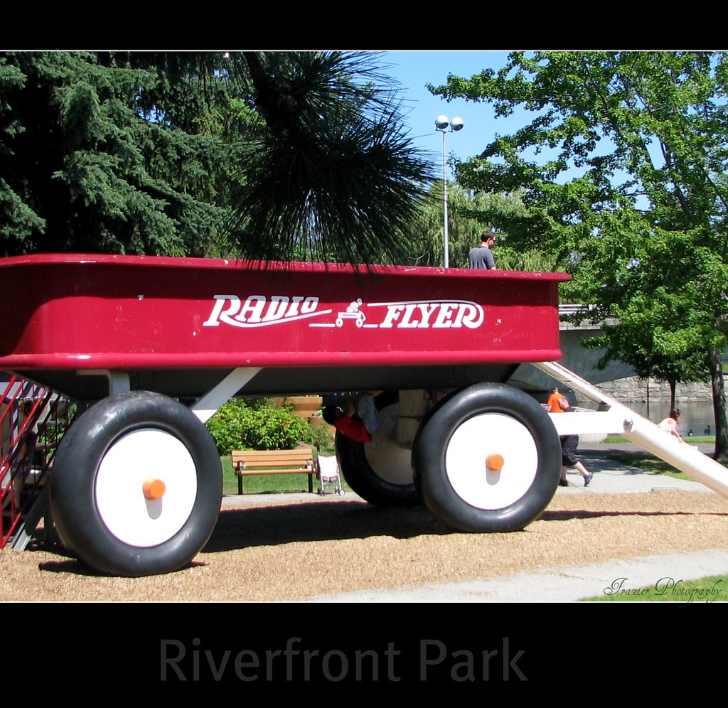 A Giant Radio Flyer Enjoy the journey...in Spokane Flickr