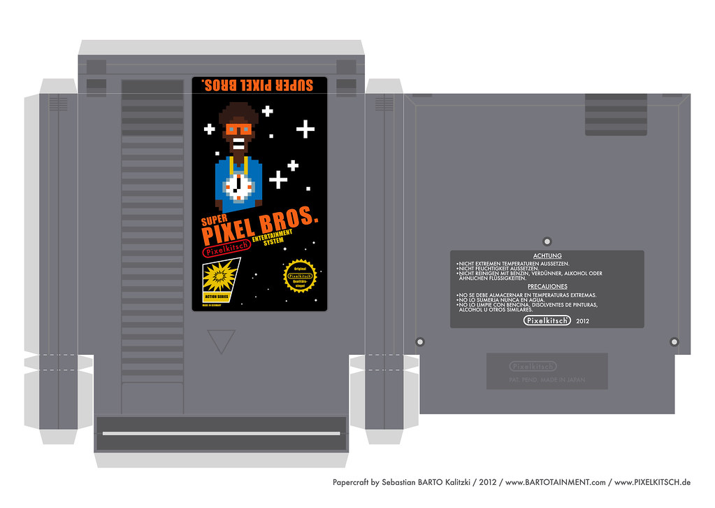 NES CARTRIDGE Papercraft a photo on Flickriver