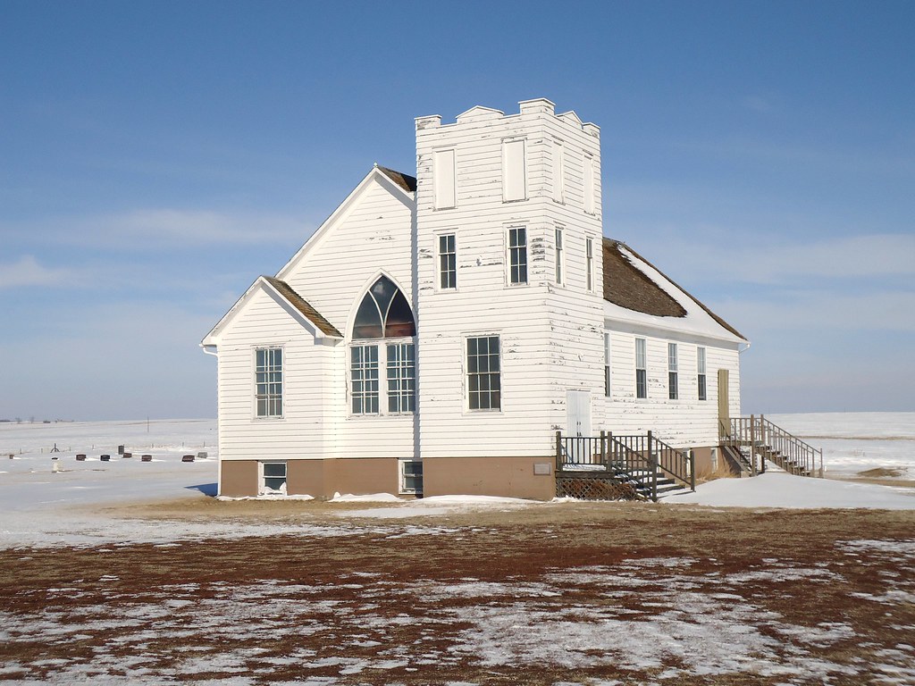 Berlin Baptist Church Abandoned church in North Dakota. Flickr