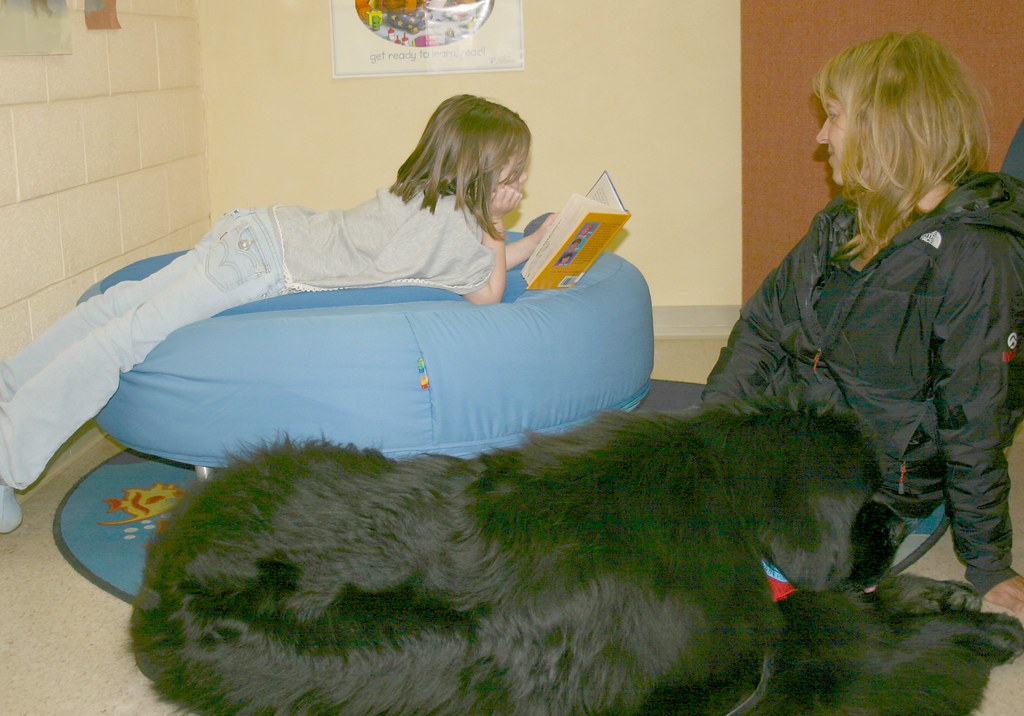 East Bridgewater Library Tyko listens to our young reader … Flickr