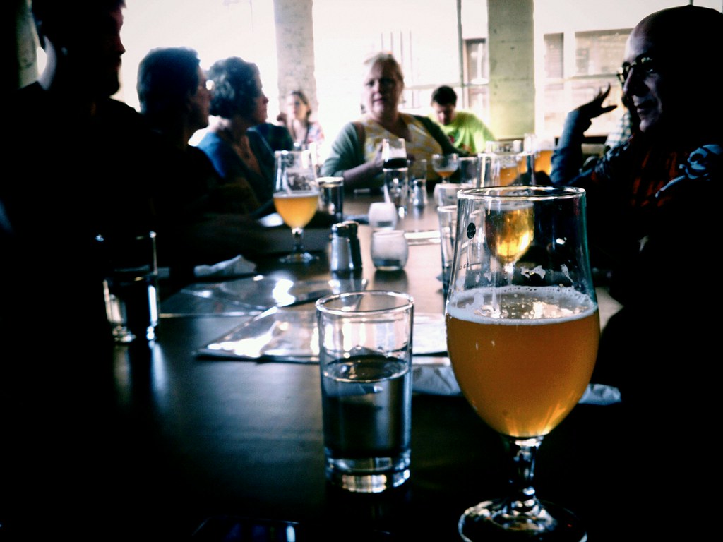Beer and conversation during Flying Pigeon LA's brewery ri… Flickr