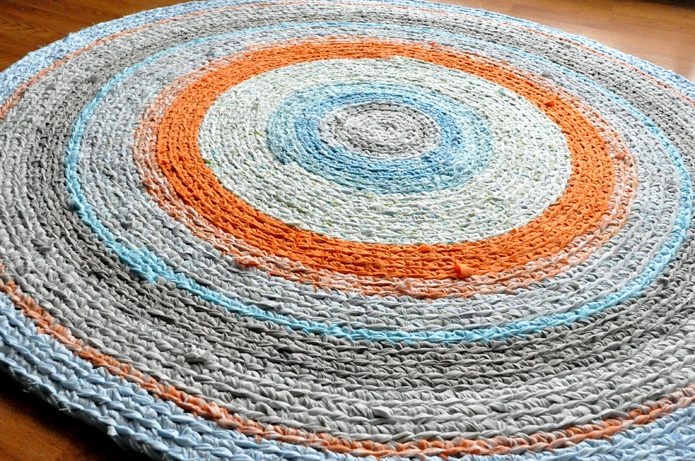 Custom Order I crocheted this rug with yarn handcut from … Flickr