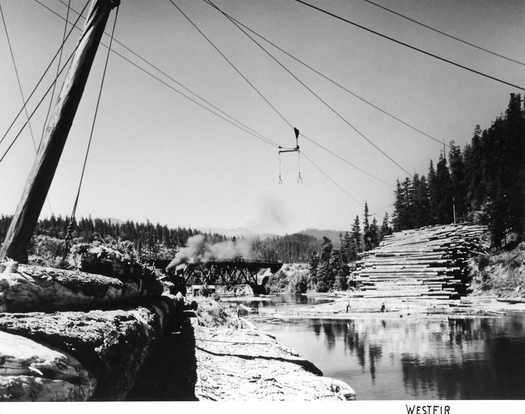 Westfir Oregon Cold Deck , and S.P. Railroad Bridge in bac… Flickr