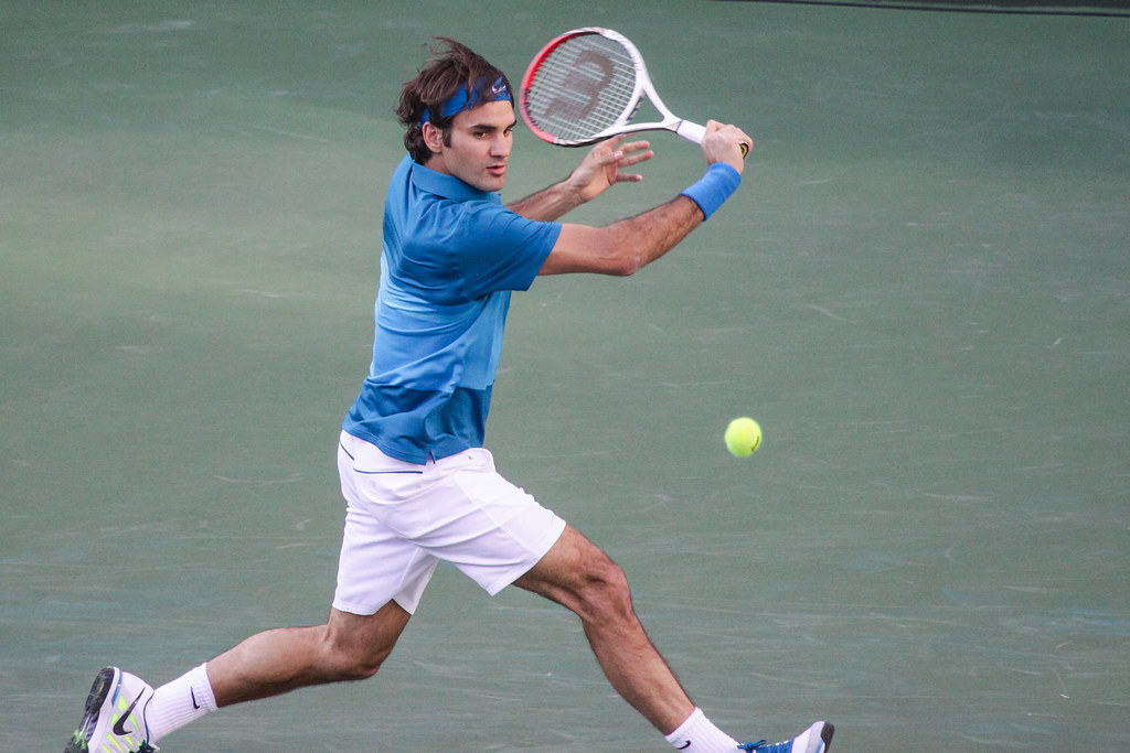 Roger Federer BNP Paribas 2012 Open vs Federer Mike McCune Flickr