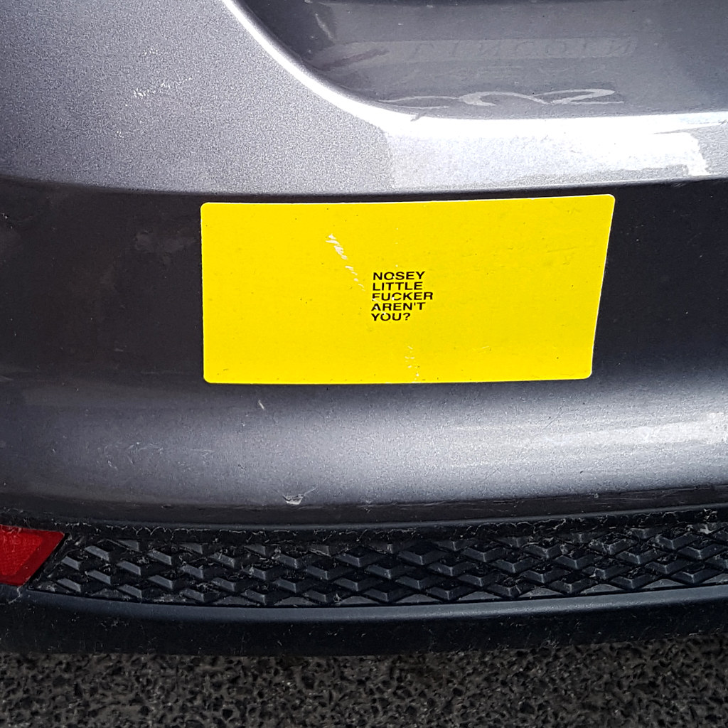 Bumper Sticker 6 nov. 2016. A Disappearing Act Flickr