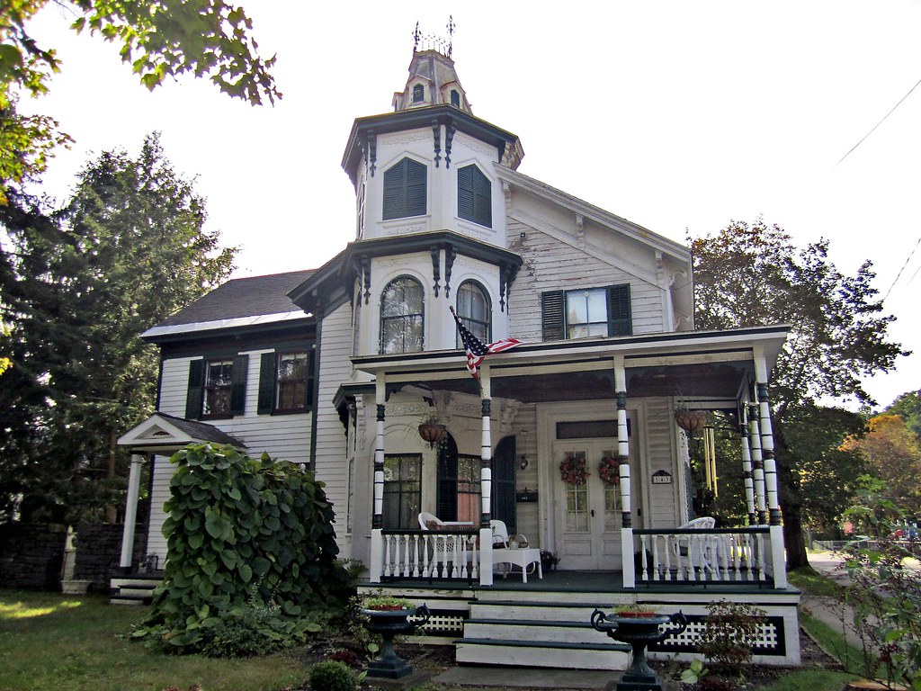 Eclectic house with unusual tower, Ballston Spa, New York Flickr