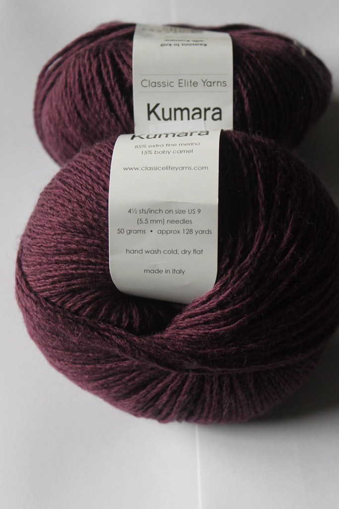 Purple Kumara Classic Elite's Kumara, a blend of merino wo… Flickr