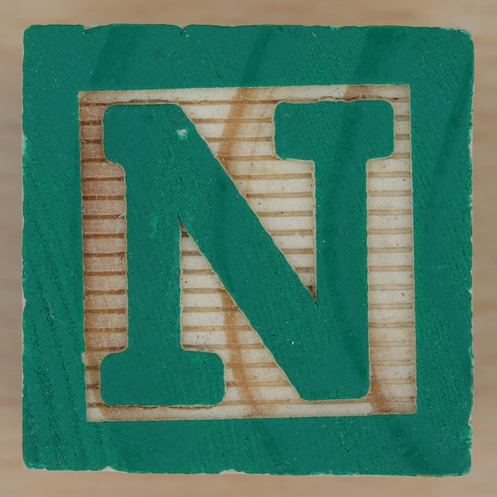 Wooden Brick Letter N a photo on Flickriver
