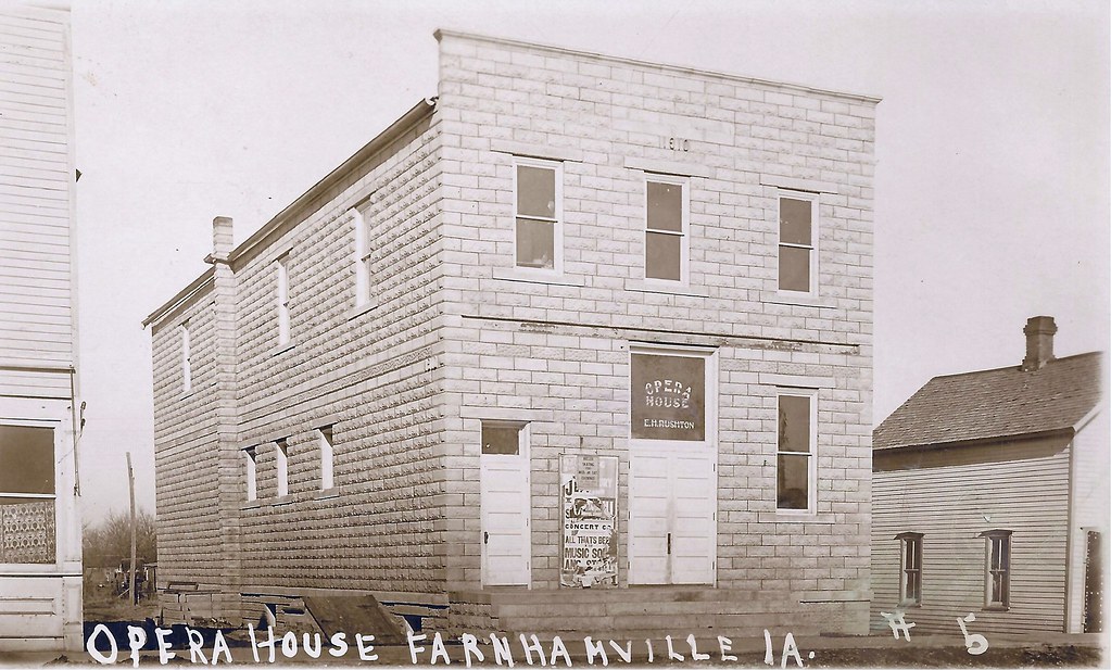 Farnhamville, Iowa, Opera House On Garfield Avenue. photolibrarian