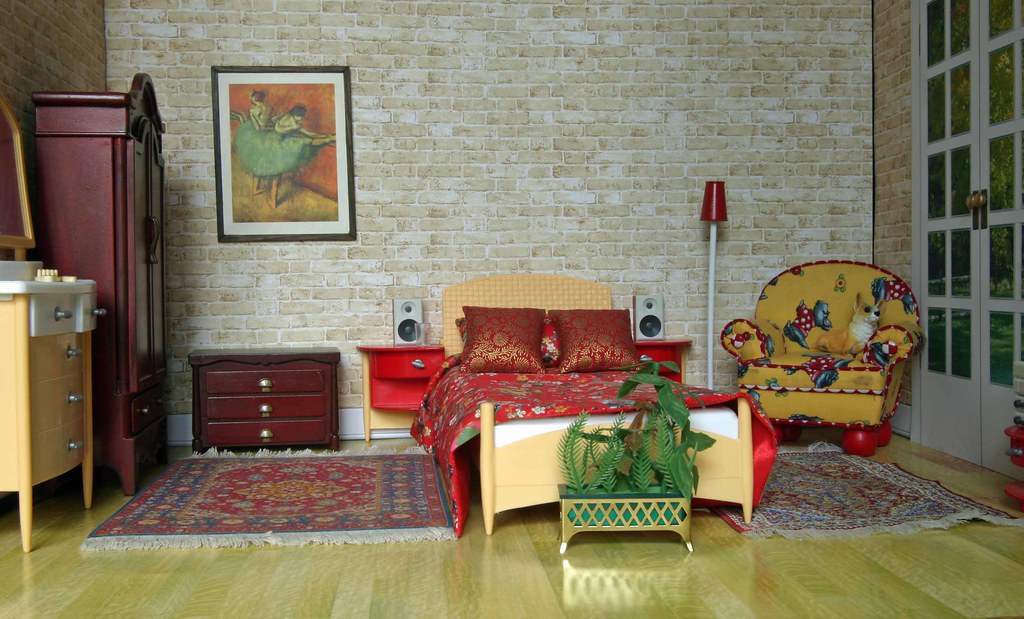 Red&Yellow Bedroom 3 belongs to someone who has eclectic t… Flickr