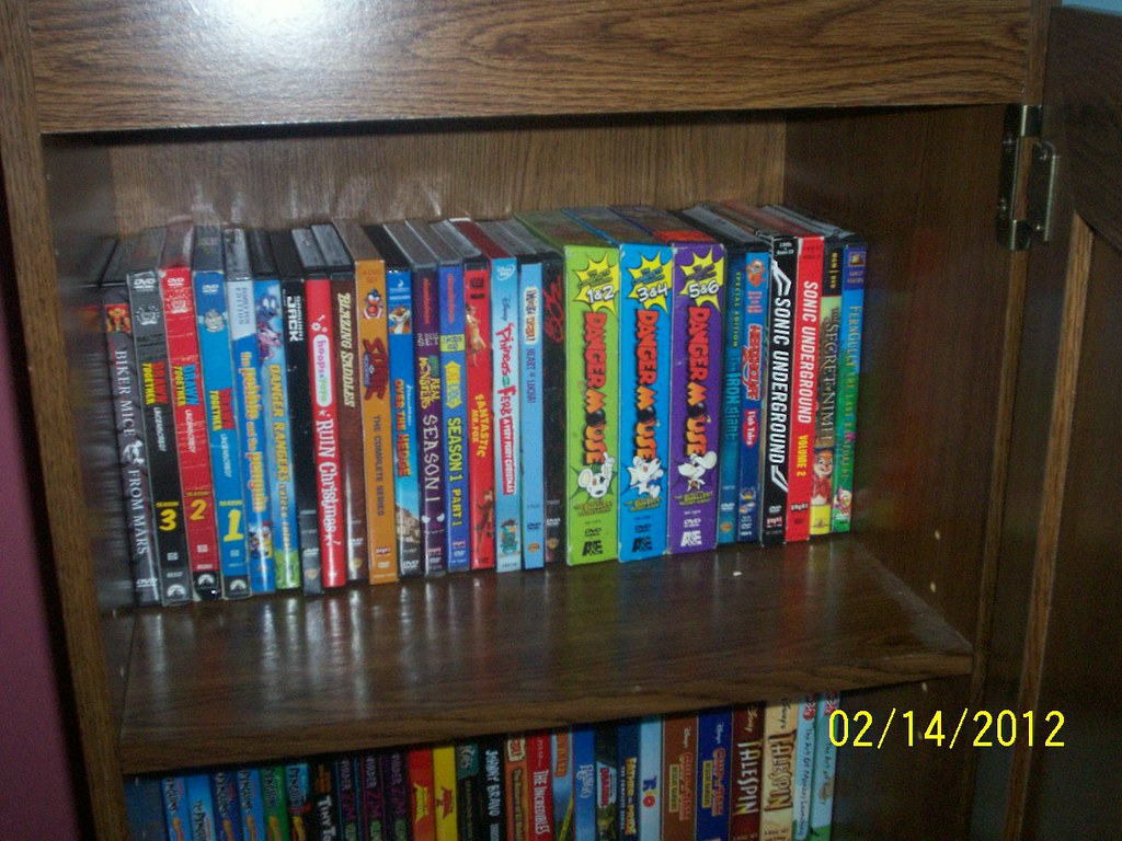 DVD shelf I moved my DVDs to a shelf by the computer. B Flickr