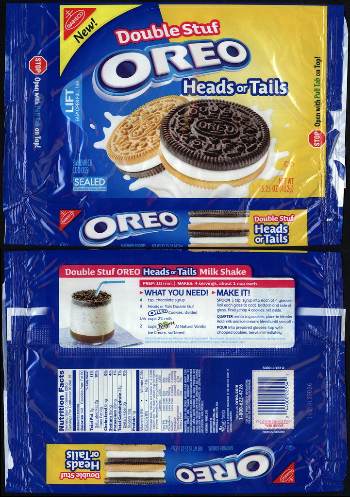 Nabisco Oreo Double Stuf Heads or Tails New cookie… Flickr