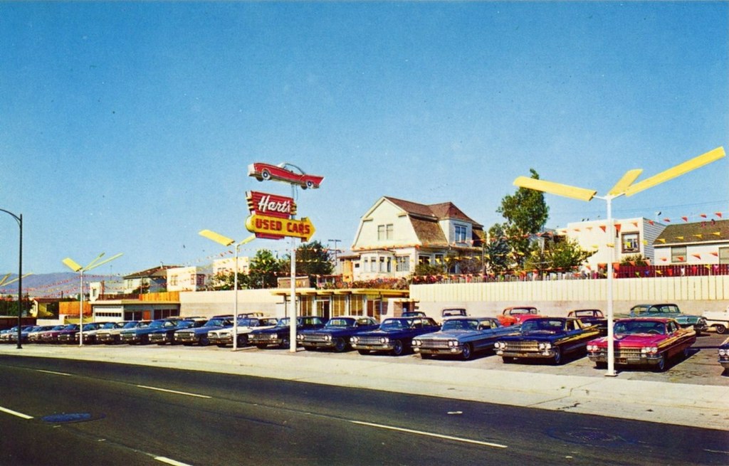 Hart's Used Cars, San Bruno, CA, 1960s 200 El Camino Real Alden Jewell Flickr