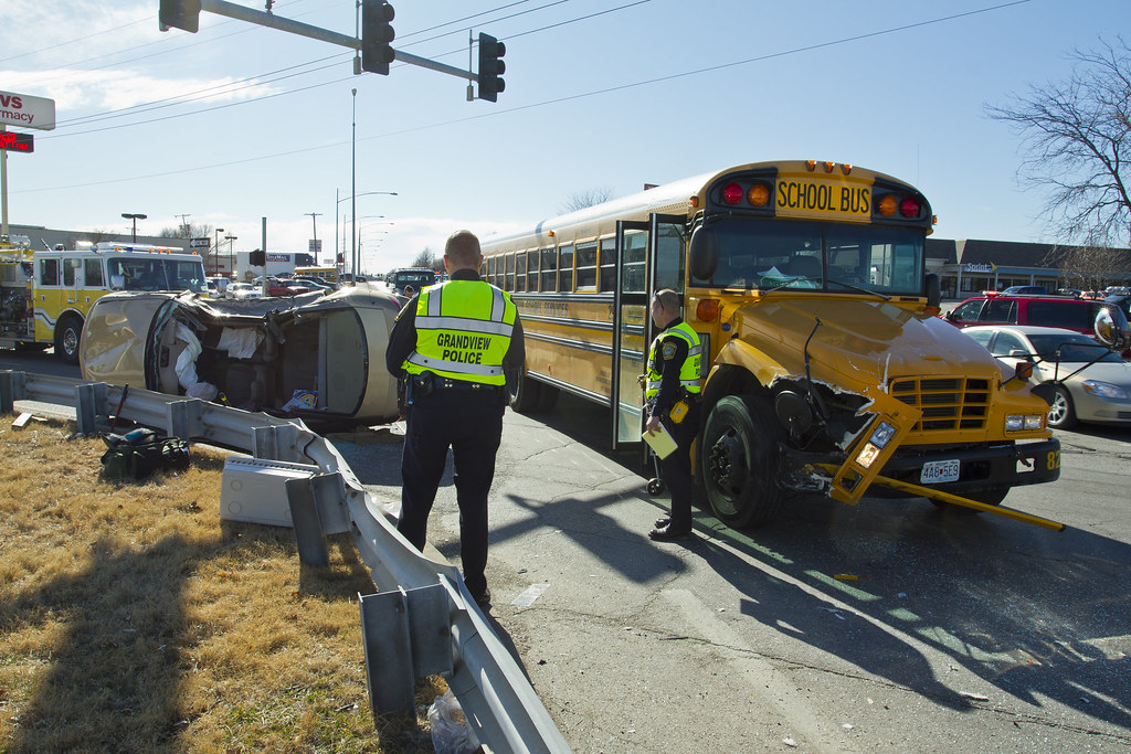 Car vs. Bus GRANDVIEW, Mo. — Three people were taken to th… Flickr