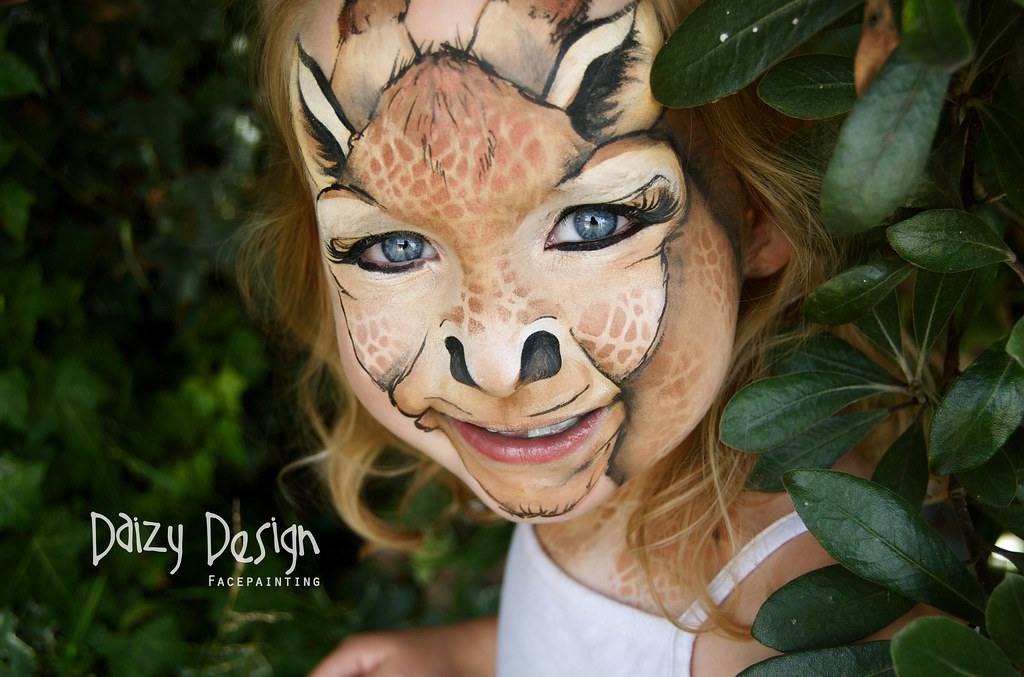Giraffe Face Paint Daizy Design Face Painting, www.daizyde… Christy