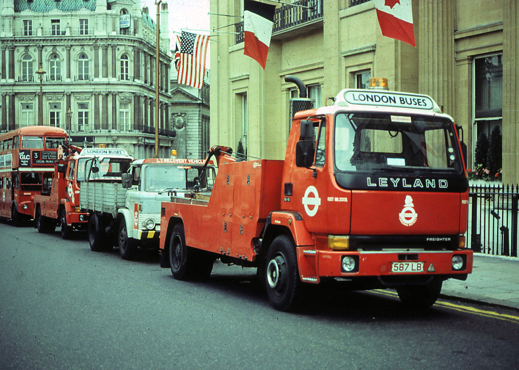 London Transport towing vehicles in Trafalgar Square Flickr