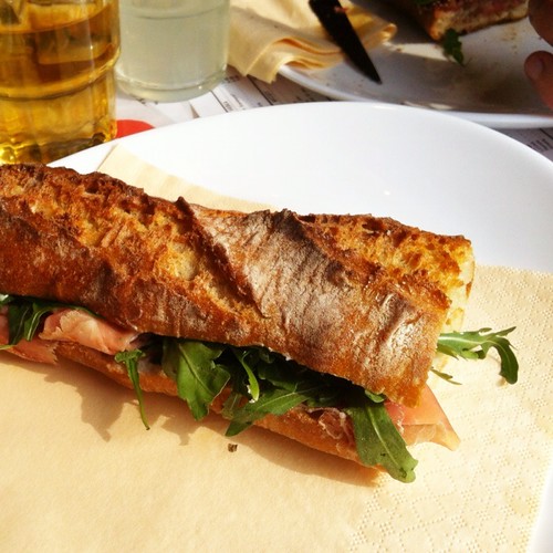 Goat Cheese & Parma Ham Sandwich Barbeton Nice & light (… Flickr