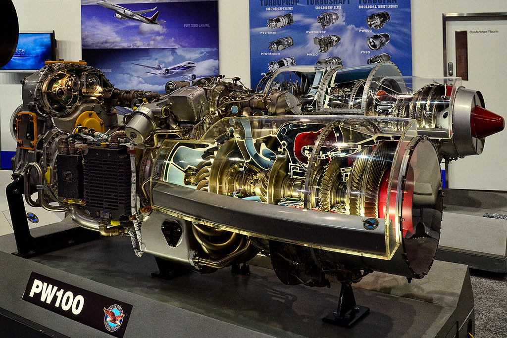 Pratt and Whitney | Aircraft engine displayed at the Exhibit… | Flickr