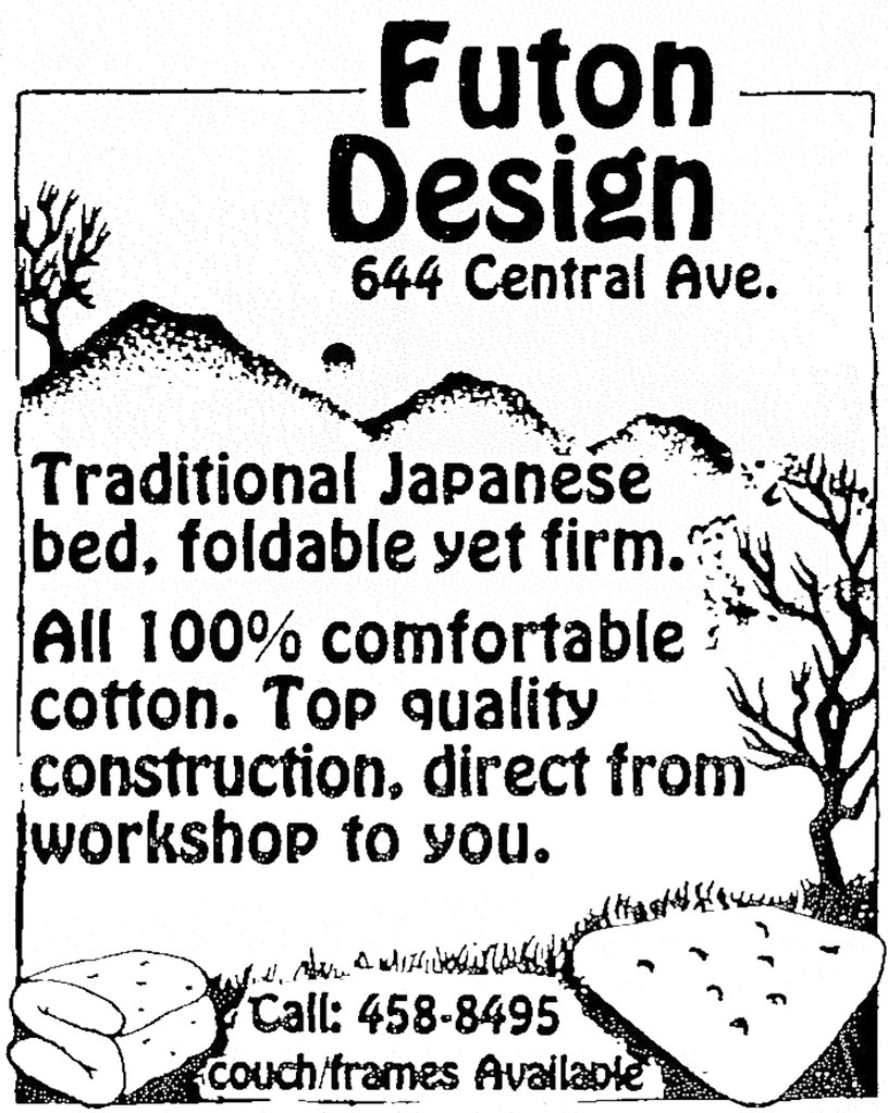 Futon Design central ave 1986 albany ny 1980s AlbanyGroup Archive