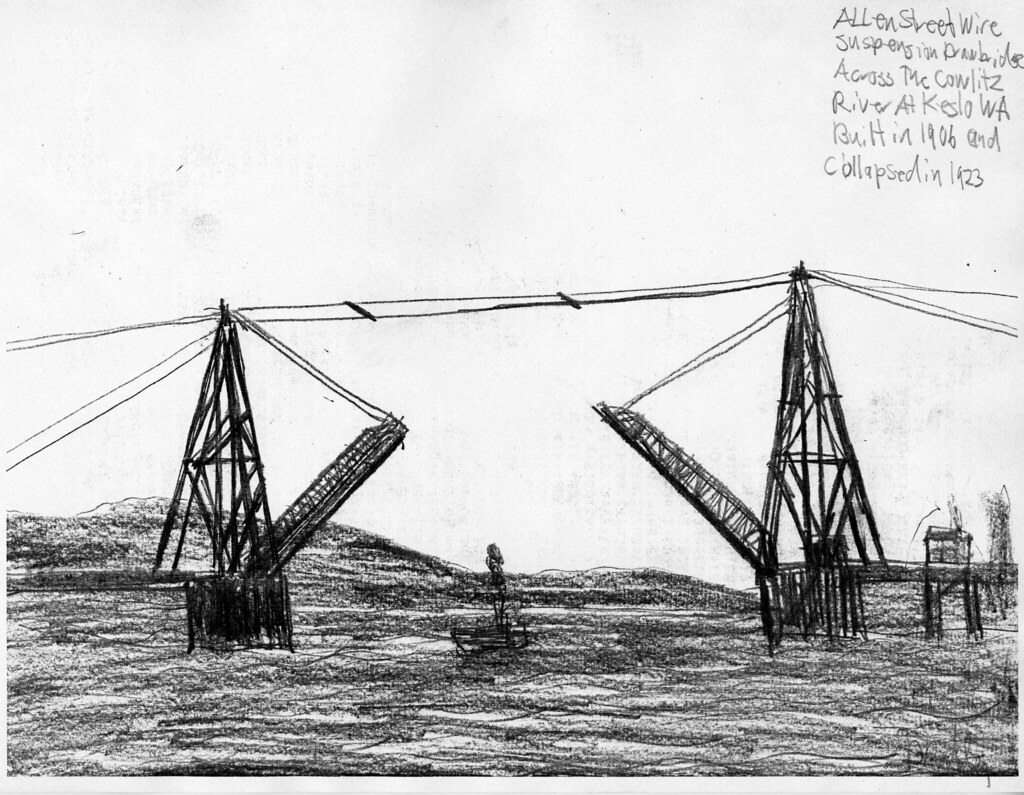 Allen Street Bridge Allen Street wire suspension with doub… Flickr