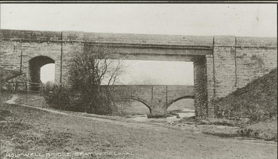 Holywell Bridge near Seaton Delaval in 1910 This was the n… Flickr