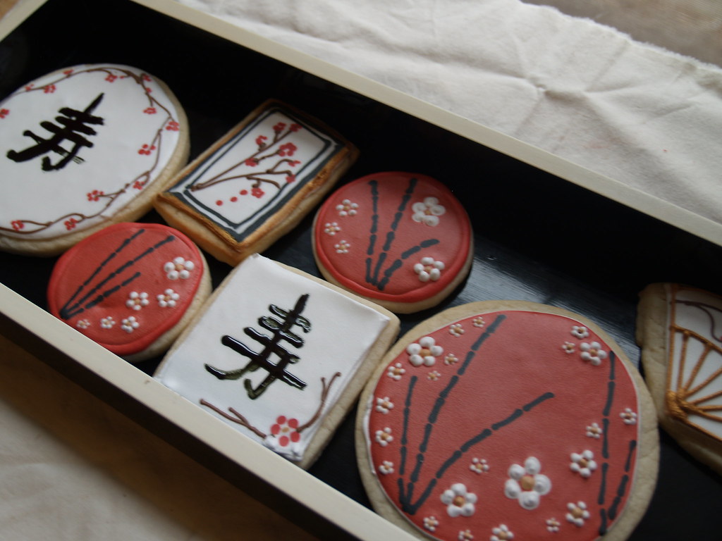 Asian Themed Birthday cookies a photo on Flickriver