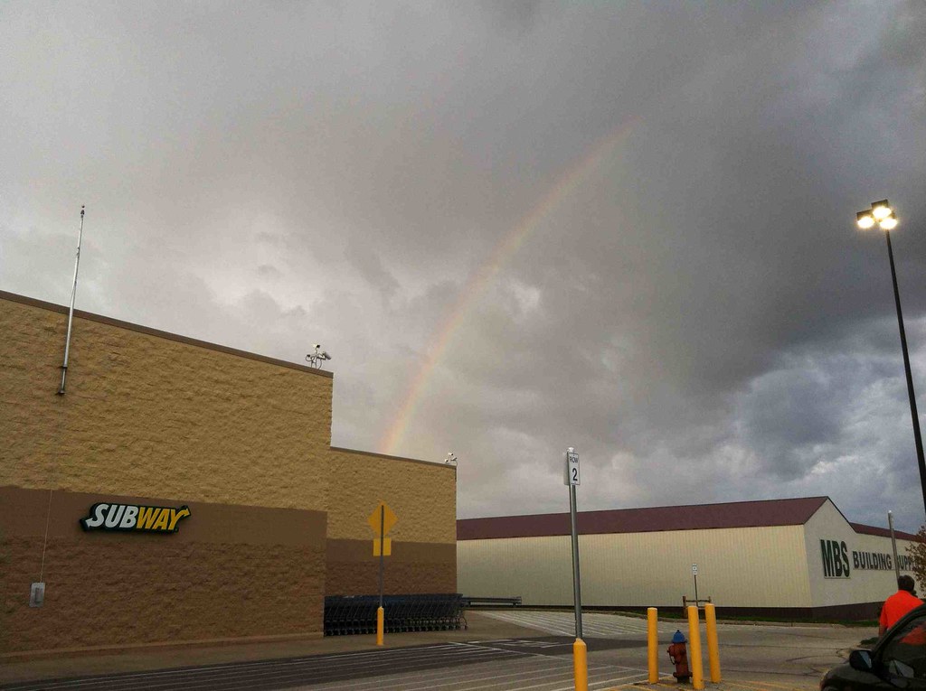 The Rainbow Ends at Walmart I saw this coming out of the M… Flickr