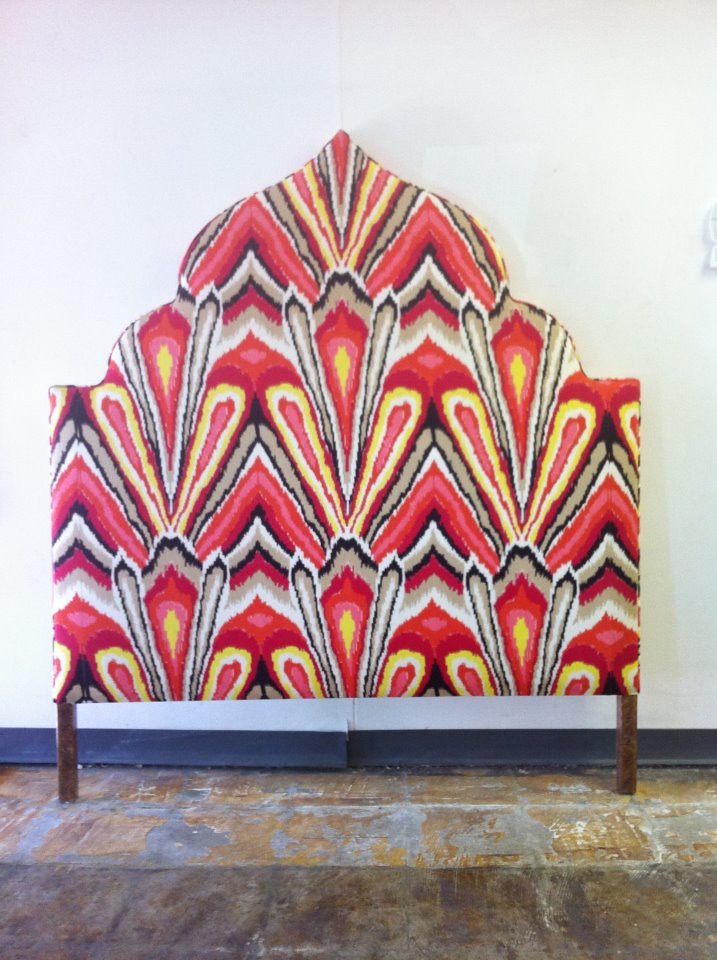 Moroccan Headboard Upholstered In Trina Turk Fabric Flickr