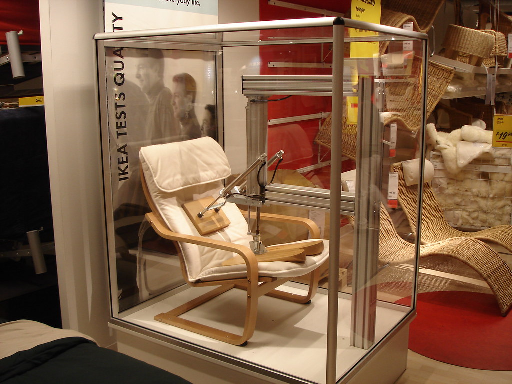 Ikea chair testing Michael Sauers Flickr