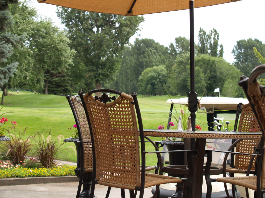 A patio right on the golf course The golf course at the co… Flickr