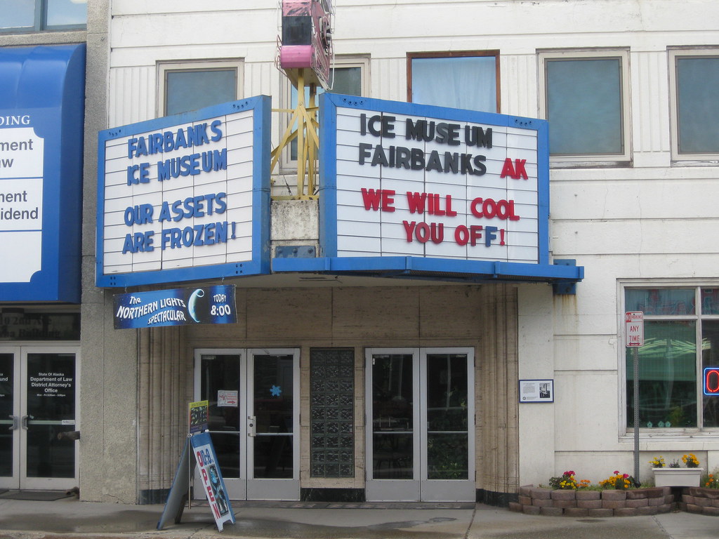Fairbanks, Alaska Lacey Street theater now an ice museum