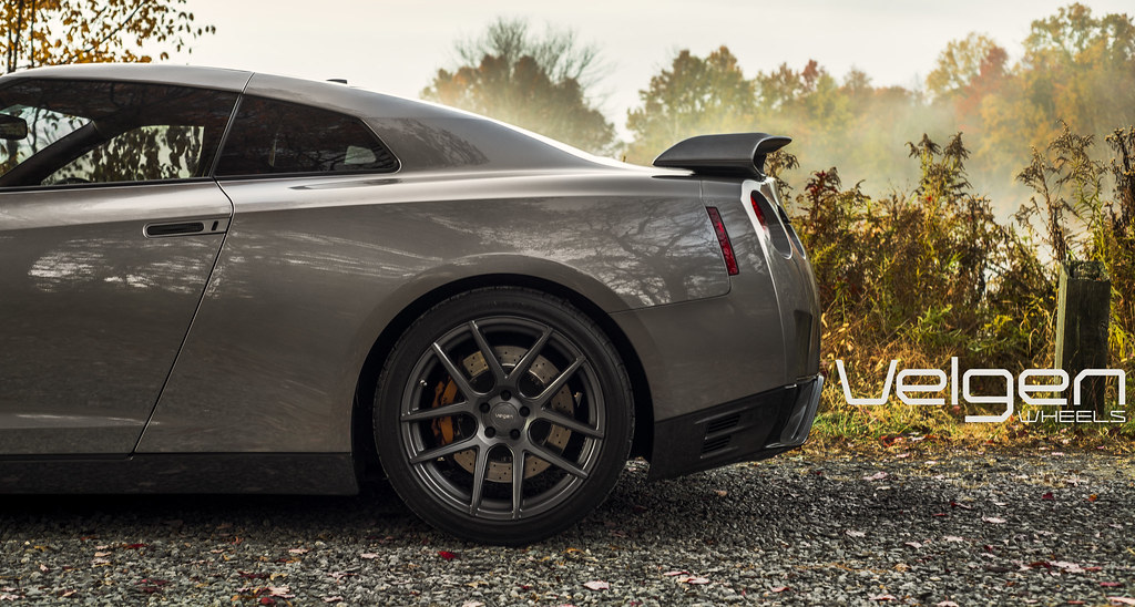 Nissan GTR on Velgen Wheels VMB5 Matte Gunmetal 20x9 & 20x10.5 a