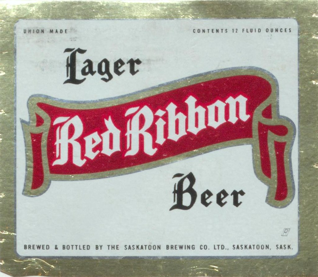 Red Ribbon Lager Beer Creator The Saskatoon Brewing Co. L… Flickr