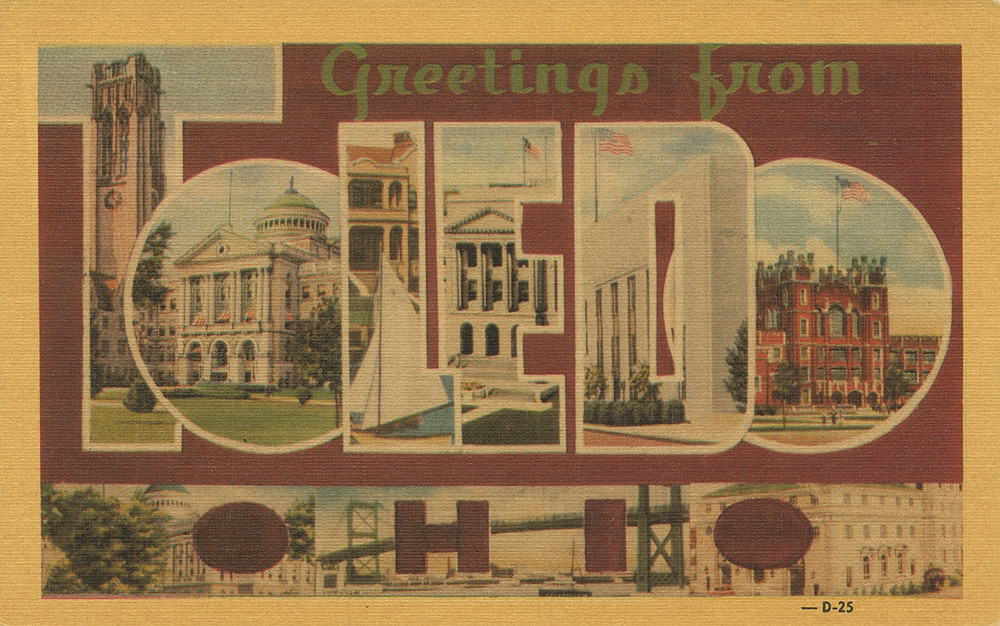 Greetings from Toledo, Ohio Large Letter Postcard Flickr