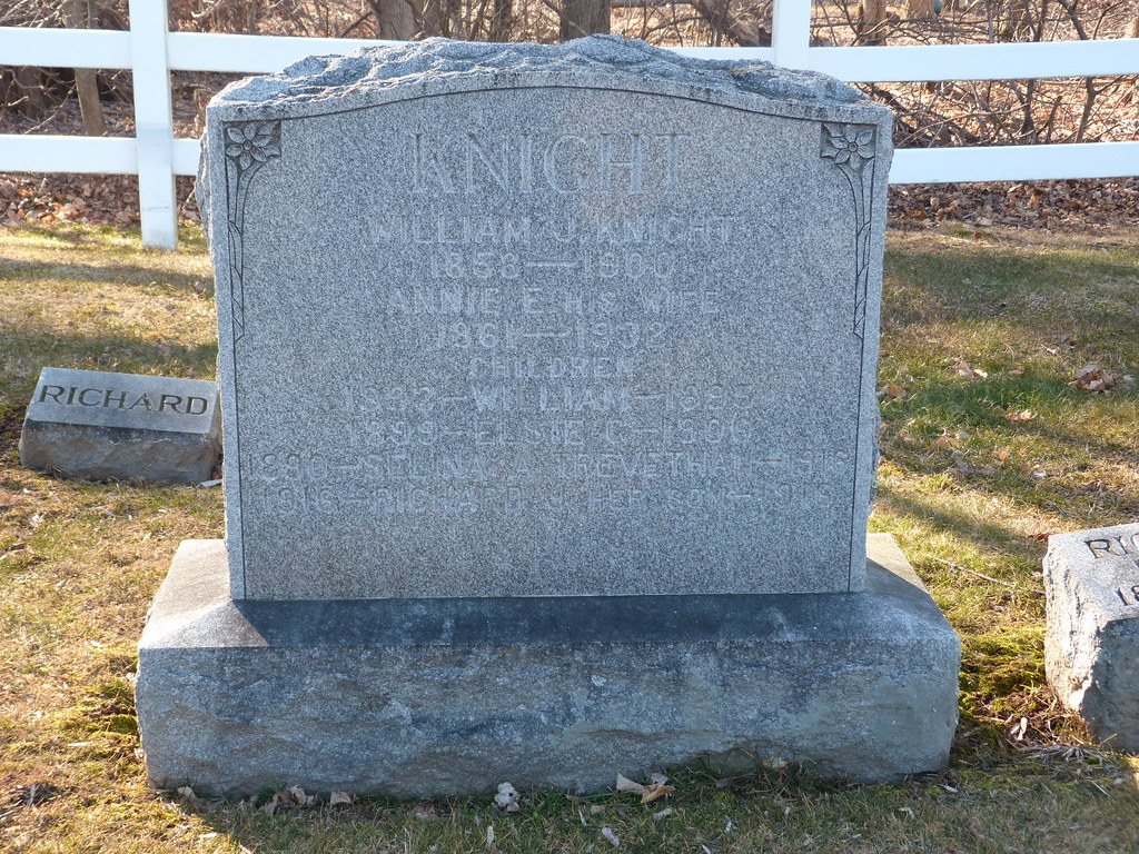 Miner Cemetery Grave of William Knight, d. 1900, Annie E. … Flickr