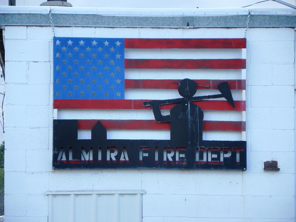 Almira Fire Dept. Almira, Washington fire Dept. sign. Jim J. Flickr