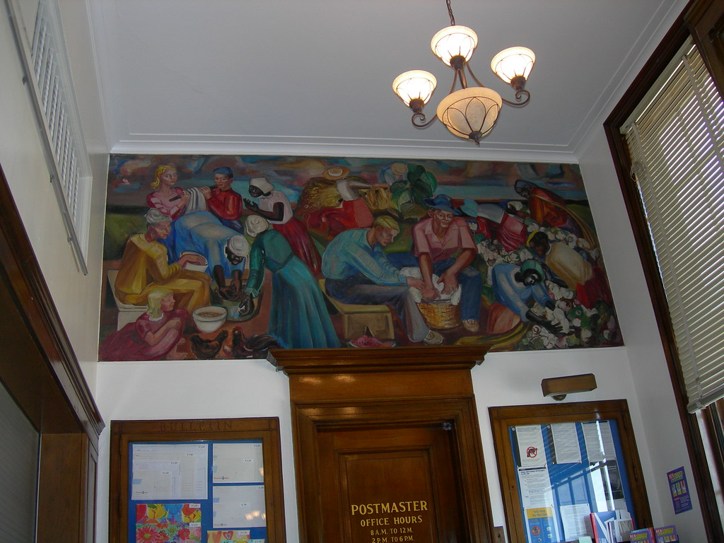 Camilla Post Office Mural New Deal mural entitled … Flickr