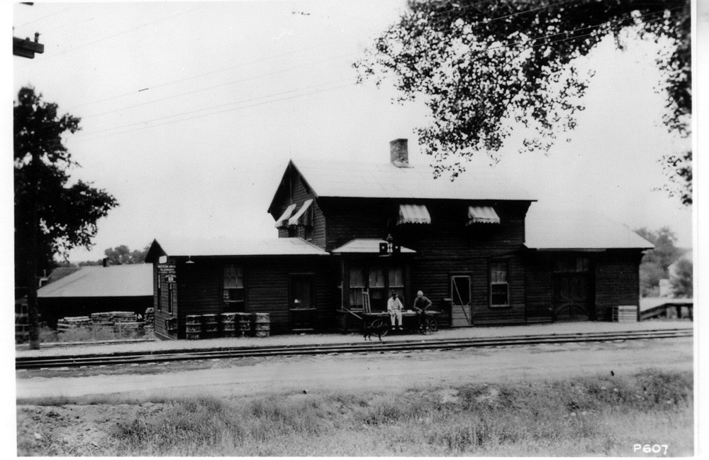 No Redwood depot and men Redwood County Historical Society Flickr