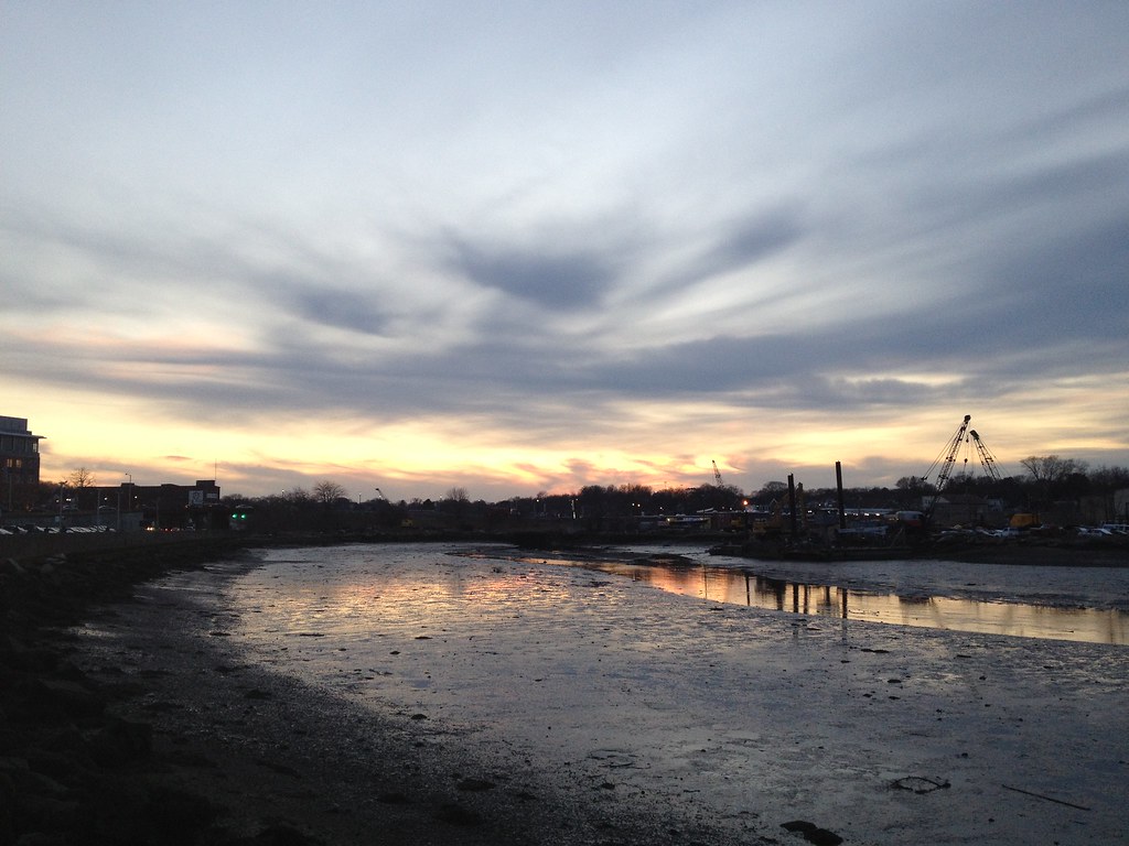 Salem train station, low tide Salem, Mass. Where we get of… Flickr