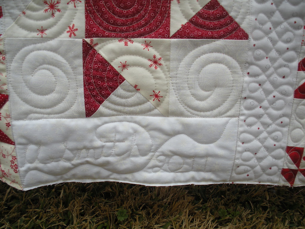 REDWORK WINTER WONDERLAND QUILT SIGNATURE Made by Anit… Flickr