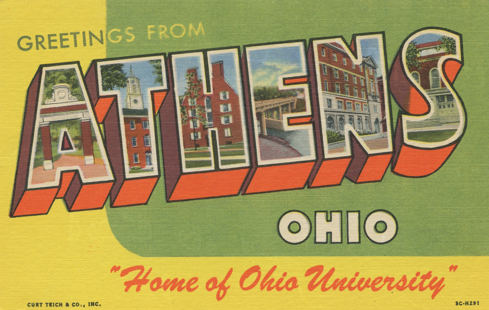 Greetings from Athens, Ohio, "Home of Ohio University" L… Flickr