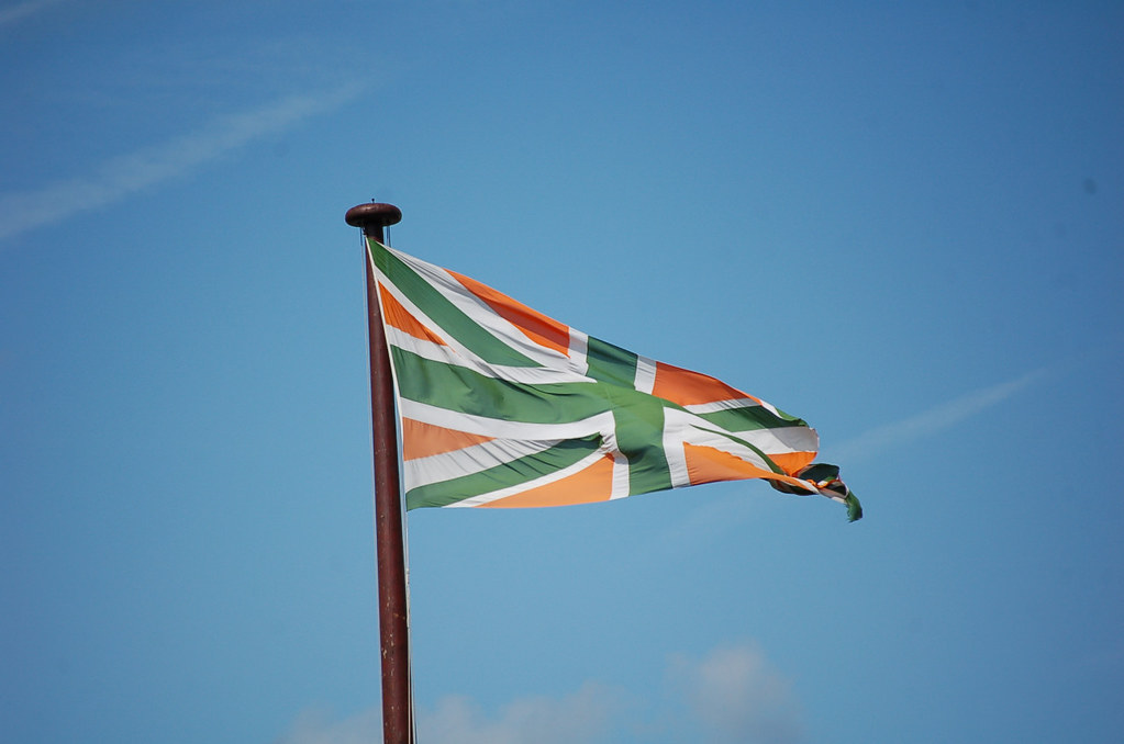Union Flag? Orange, White, & Green Union Flag, seen on the… Flickr