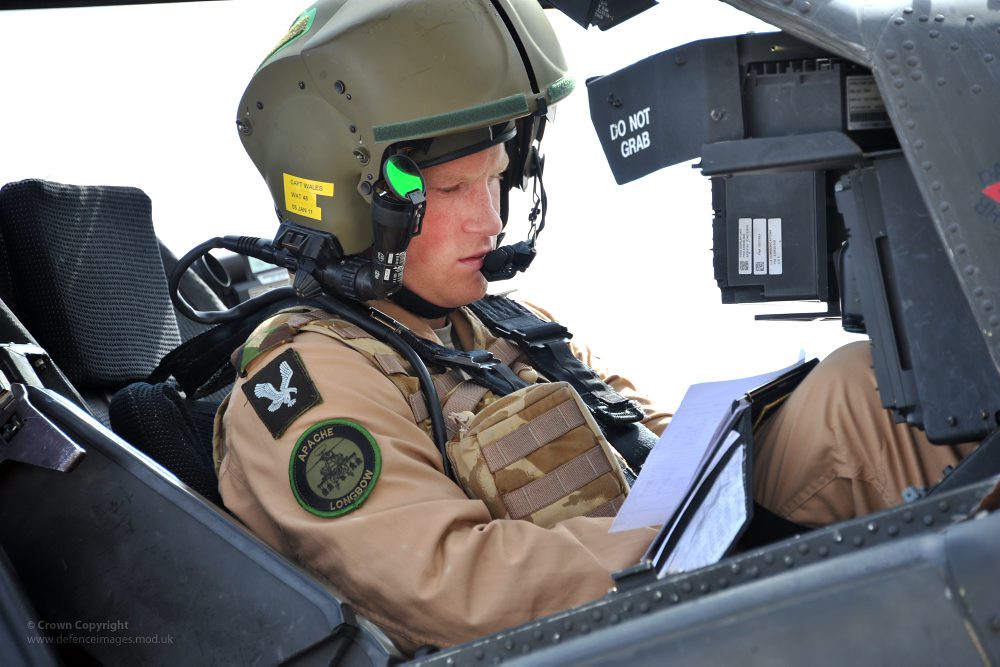 Prince Harry on a Training Exercise for Apache Helicopter … Flickr