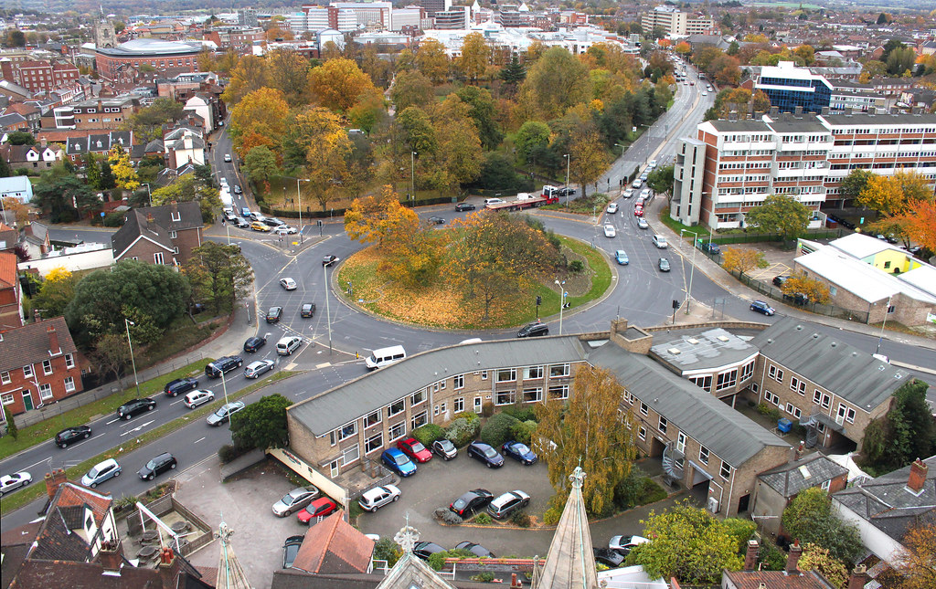 Grapes Hill roundabout Norwich Taken from the top of the R… Flickr